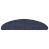 vidaXL Stufenmatten Selbstklebend 10 Stk. 56x17x3 cm Blau Halbrund