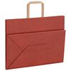 vidaXL Papiertragetaschen 250 Stk. mit Henkeln Rot 32x17x25 cm