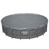 Bestway Poolabdeckung &Oslash;4,27 m Rund Polyester Grau