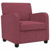 vidaXL Sessel Weinrot Stoff
