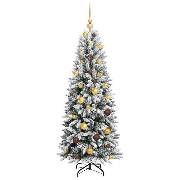 vidaXL K&uuml;nstlicher Weihnachtsbaum mit 150 LEDs mit St&auml;nder Wei&szlig; 150 cm