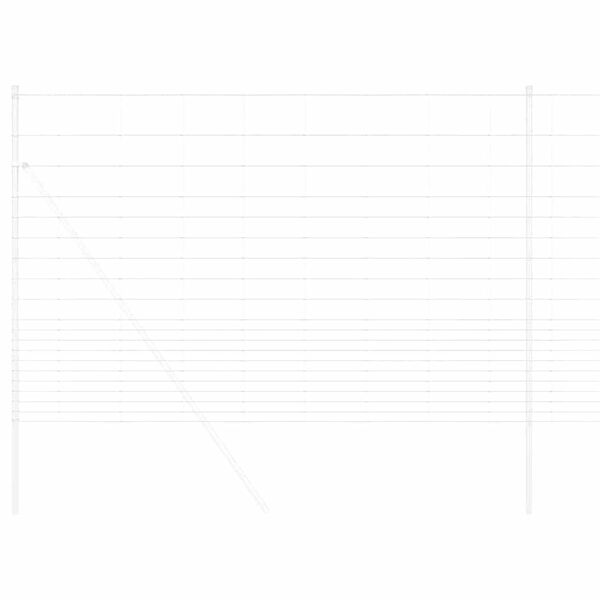 vidaXL Feldzaun Silber 25 x 1,6 m Verzinkter Stahl