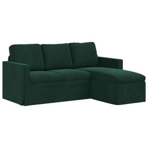 vidaXL Sofa Dunkelgr&uuml;n 178 x 134 x 80 cm Samt