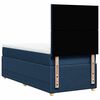 vidaXL Boxspringbett mit Matratze Blau 90x200 cm Stoff