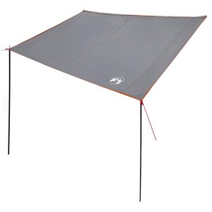 vidaXL Wohnwagenmarkise Grau und Orange 240 x 350 cm Taft Wasserdicht