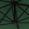 vidaXL Sonnenschirm zur Wandmontage mit Metall-Mast 300 cm Gr&uuml;n