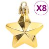 vidaXL 111-tlg. Weihnachtskugel-Set Golden Polystyrol