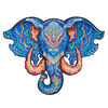 UNIDRAGON 194-tlg. Holzpuzzle Eternal Elephant Medium 34x26 cm