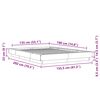 vidaXL Bettgestell Betongrau 135x190 cm Holzwerkstoff