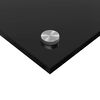 vidaXL Küchenrückwand 2 pcs Schwarz 100 x 60 cm Gehärtetes Glas