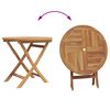 vidaXL Garten Essgruppe 3 pcs Braun Massivholz Teak
