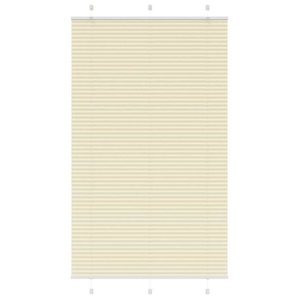 vidaXL Plissee Creme 115x200 cm Stoffbreite 114,4 cm Polyester