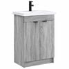 vidaXL Badezimmerm&ouml;bel-Set Grau Sonoma 78,5 x 37,5 x 81 cm