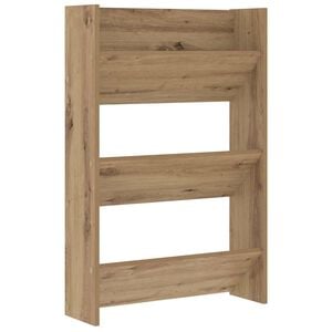 vidaXL Schuhschrank 60 x 18 x 90 cm Holzwerkstoff Artisan-Eiche