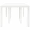 vidaXL Garten-Esstisch Weiß 250 x 100 x 73 cm Poly-Rattan