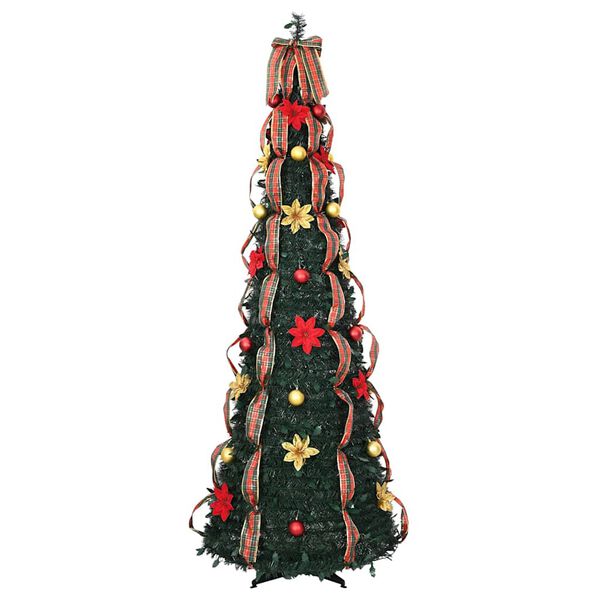 vidaXL K&uuml;nstlicher Weihnachtsbaum mit 150 LEDs Gr&uuml;n 185 cm PVC