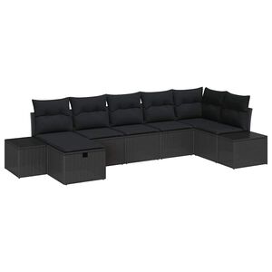 vidaXL Sofa Set 7 stk. Poly-Rattan