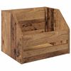 vidaXL Vinyl Album Box Altholz 38 x 30 x 29 cm Holzwerkstoff