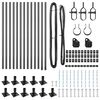 vidaXL Zaunpfosten 13 pcs Grau Stahl