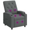 vidaXL Massagesessel mit Liegefunktion Dunkelgrau 75 x 95 x 101 cm
