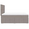 vidaXL Boxspringbett mit Matratze Taupe 160x200 cm Stoff