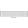 vidaXL Teppich Rechteckig Natur 80x400 cm Bambus
