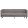 vidaXL Sofa 3-Sitzer Taupe Stoff