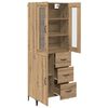vidaXL Highboard Artisan-Eiche 69,5 x 34 x 180 cm Holzwerkstoff