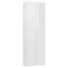 vidaXL B&uuml;roschrank Hochglanz-Wei&szlig; 60x32x190 cm Holzwerkstoff