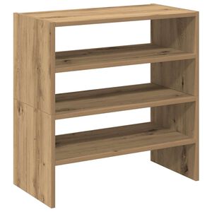 vidaXL Schuhregale 2 Stk. Stapelbar Artisan-Eiche 60x30x30,5 cm