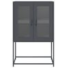 vidaXL Highboard Anthrazit 68x39x107 cm Stahl