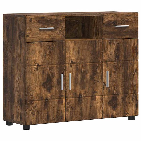 vidaXL Holzschrank Ger&auml;ucherte Eiche 88,5 x 30,5 x 73 cm Holzwerkstoff
