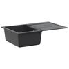 vidaXL K&uuml;chensp&uuml;le Einbecken Granit 78 x 50 x 20 cm Graphit