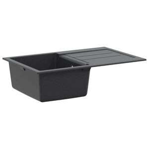 vidaXL K&uuml;chensp&uuml;le Einbecken Granit 78 x 50 x 20 cm Graphit