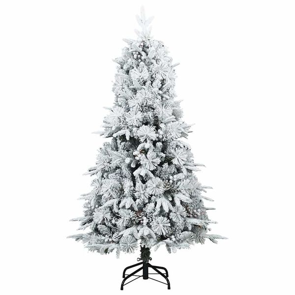 vidaXL K&uuml;nstlicher klappbarer Weihnachtsbaum Gr&uuml;n 120 cm PE und PVC