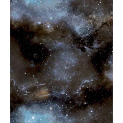 Noordwand Tapete Good Vibes Galaxy with Stars Blau und Schwarz