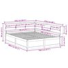 vidaXL Massivholzbett mit Regal ohne Matratze 140x200 cm Kiefer