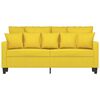 vidaXL 2-Sitzer-Sofa Hellgelb 140 cm Stoff