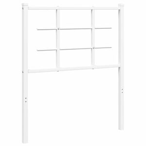 vidaXL Ersatz-Kopfteil Metall Wei&szlig; 75 cm
