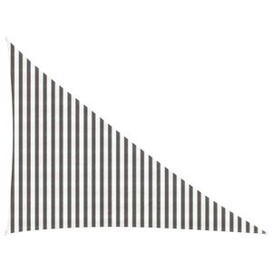 vidaXL Sonnensegel Hellgrau und Wei&szlig; 3 x 4 x 5 m HDPE