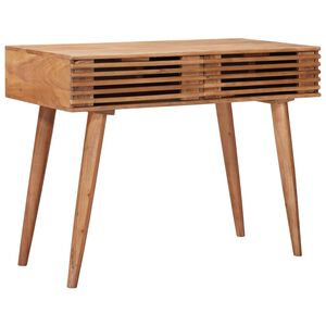 vidaXL Handgemachter Schreibtisch Teakbraun 100 x 48 x 76 cm