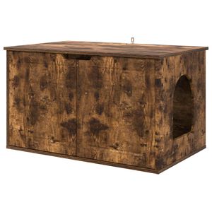 vidaXL Katzenhaus R&auml;uchereiche 85 x 55 x 50,5 cm Holzwerkstoff