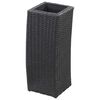 vidaXL Garten-Hochbeete 3-tlg. Poly Rattan Schwarz