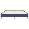 vidaXL Bettgestell ohne Matratze Blau 160x200 cm Stoff
