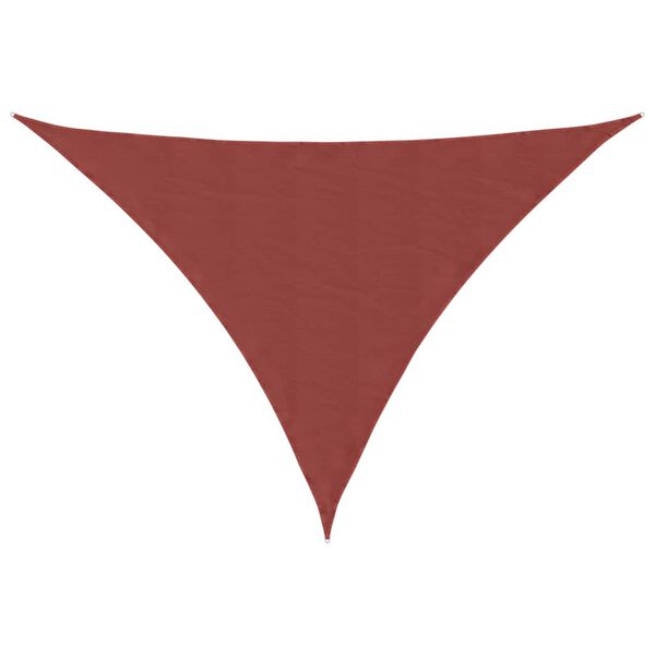 vidaXL Sonnensegel Oxford-Gewebe Dreieckig 4x5x6,4 m Terrakotta-Rot