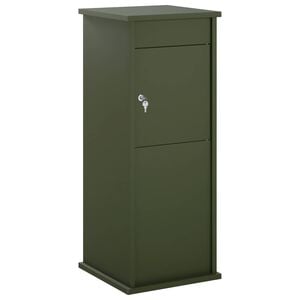 vidaXL Briefkasten Olivgr&uuml;n 40 x 40 x 100 cm Stahl