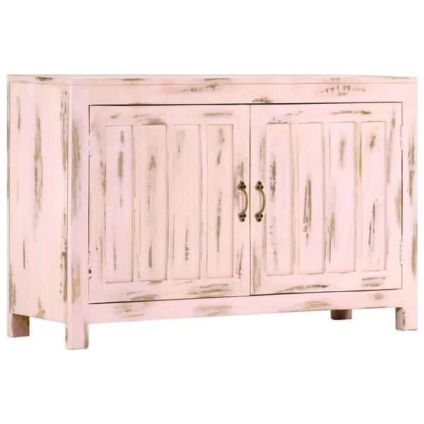vidaXL Sideboard Hellrosa 110x35x70 cm Massivholz Mango