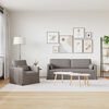 vidaXL Sofa 2 pcs Taupe