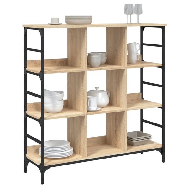 vidaXL Sideboard Sonoma-Eiche 102x32x103,5 cm Holzwerkstoff