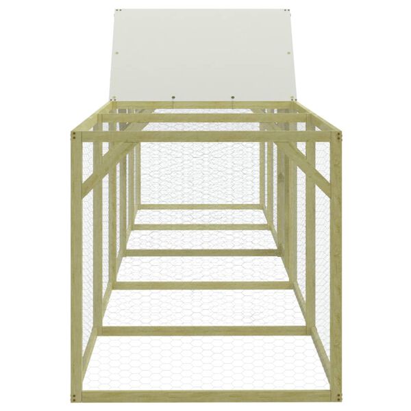 vidaXL H&uuml;hnerstall 500x100x150 cm Massivholz Kiefer Impr&auml;gniert